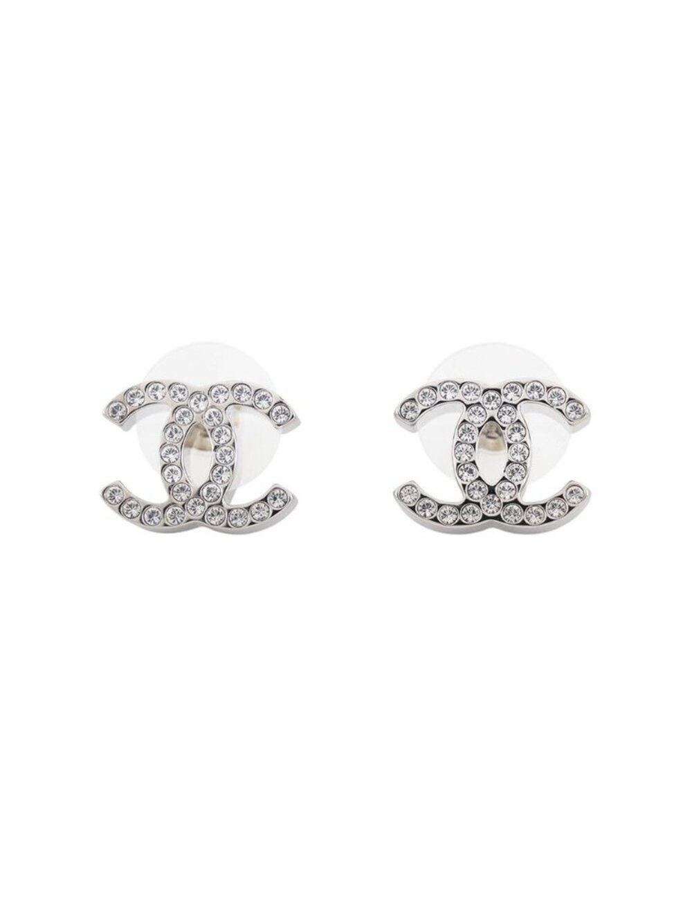Chanel Earrings CC Logo Rhinestone 26